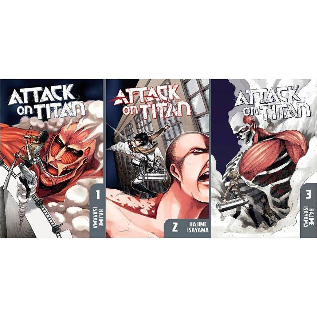 Attack on Titan Vol. 1, 2 & 3