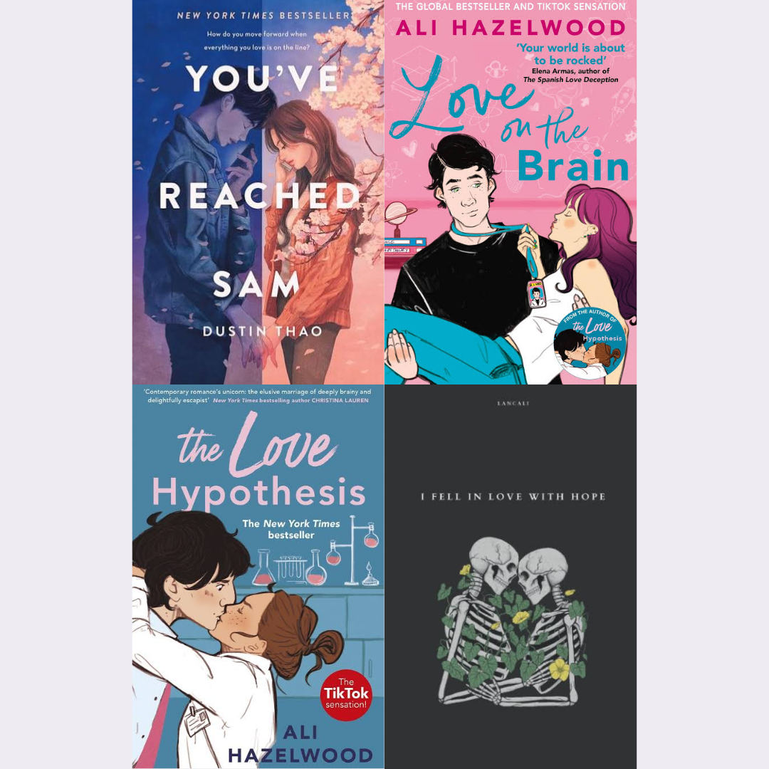 You've Reached Sam + Love On the Brain + Love Hypothesis + I fell in love with Hope (4 Books Combo)