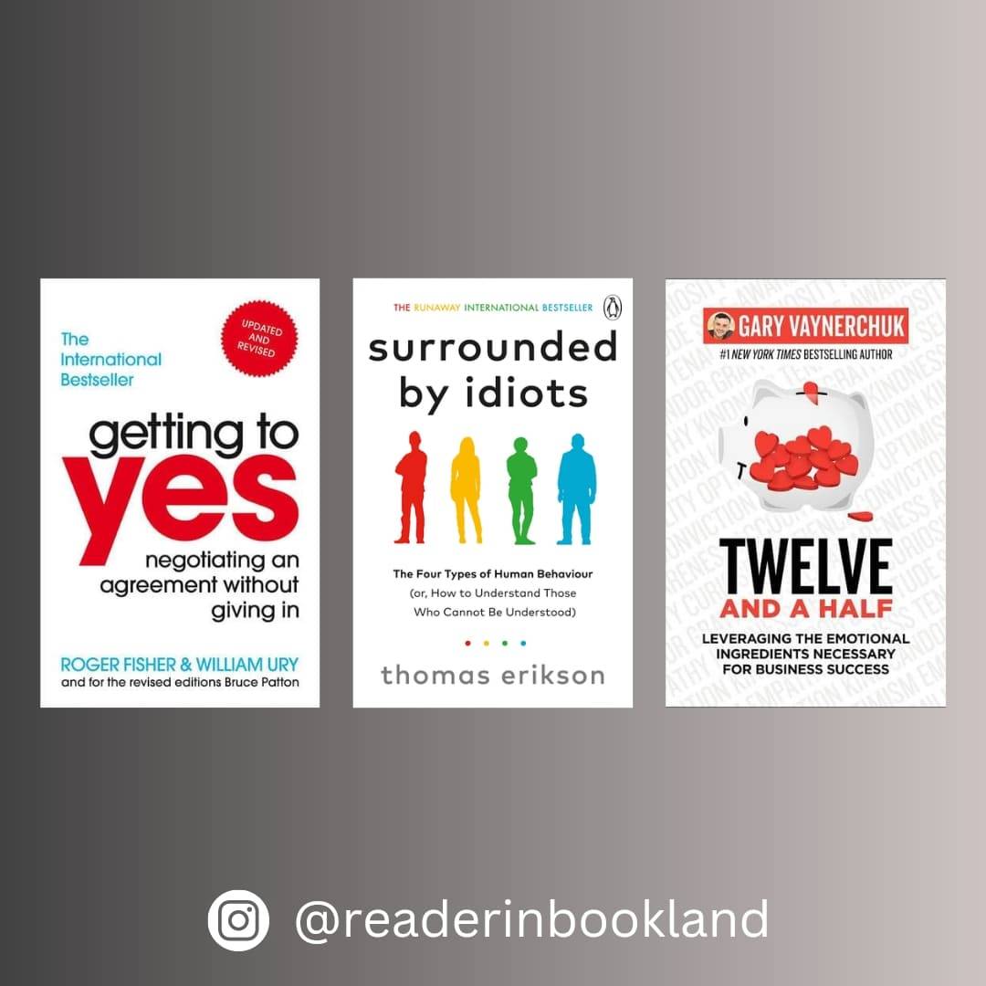 Getting to yes + Surrounded by Idiots + Twelve and Half (Self help combo, Paperback)