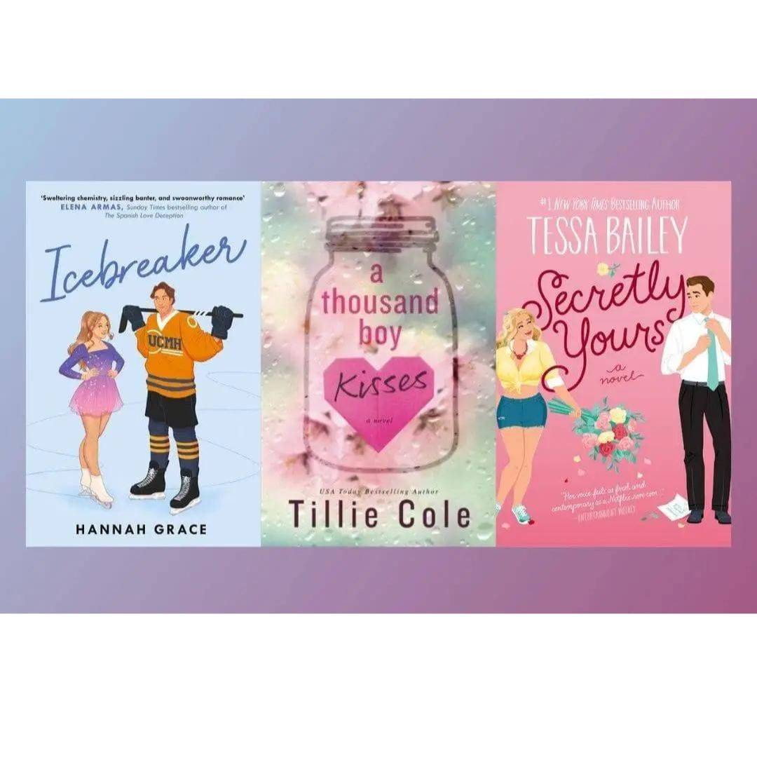 Icebreaker + A thousand boy kisses + Secretly Yours (3 Books Combo, English, Paperback)